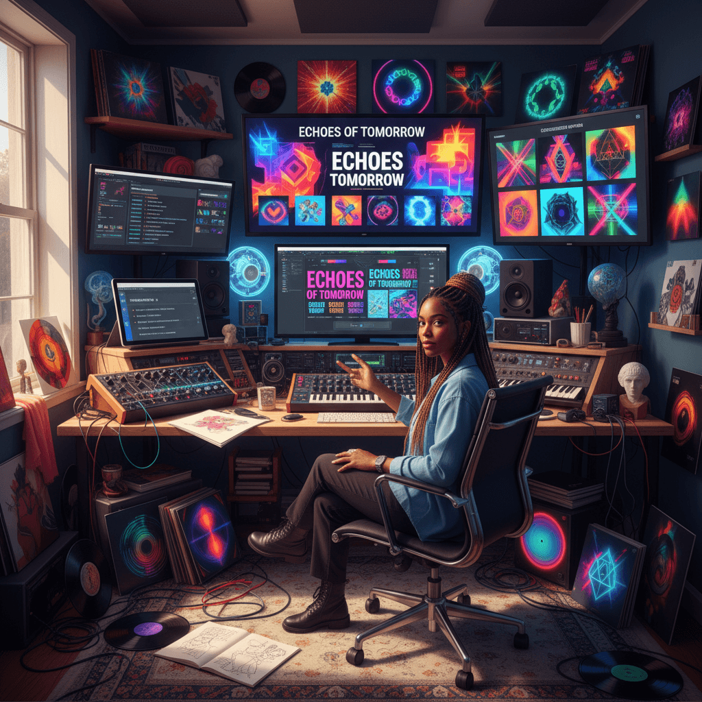 Music release artwork and platform customization interface